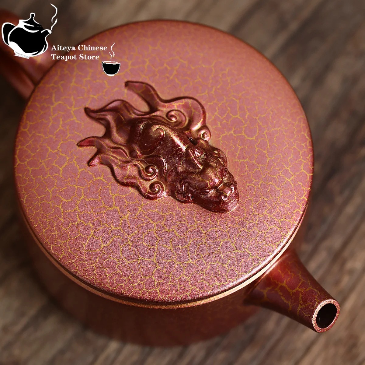 Chinese Yixing purple clay teapot, original ore, dragon blood sand, shell fired, auspicious dragon, Han tile, Kung Fu tea set
Chinese Yixing purple clay teapot, original ore, dragon blood sand, shell fired, auspicious dragon, Han tile, Kung Fu tea set