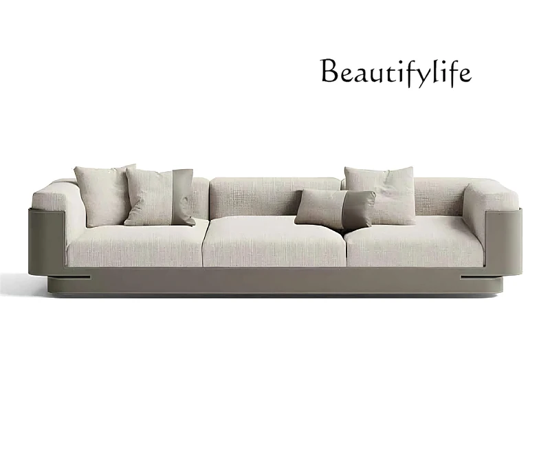 Italian minimalist high-end sofa cotton and linen fabric sofa modern simple combination living room straight sofa
Italian minimalist high-end sofa cotton and linen fabric sofa modern simple combination living room straight sofa