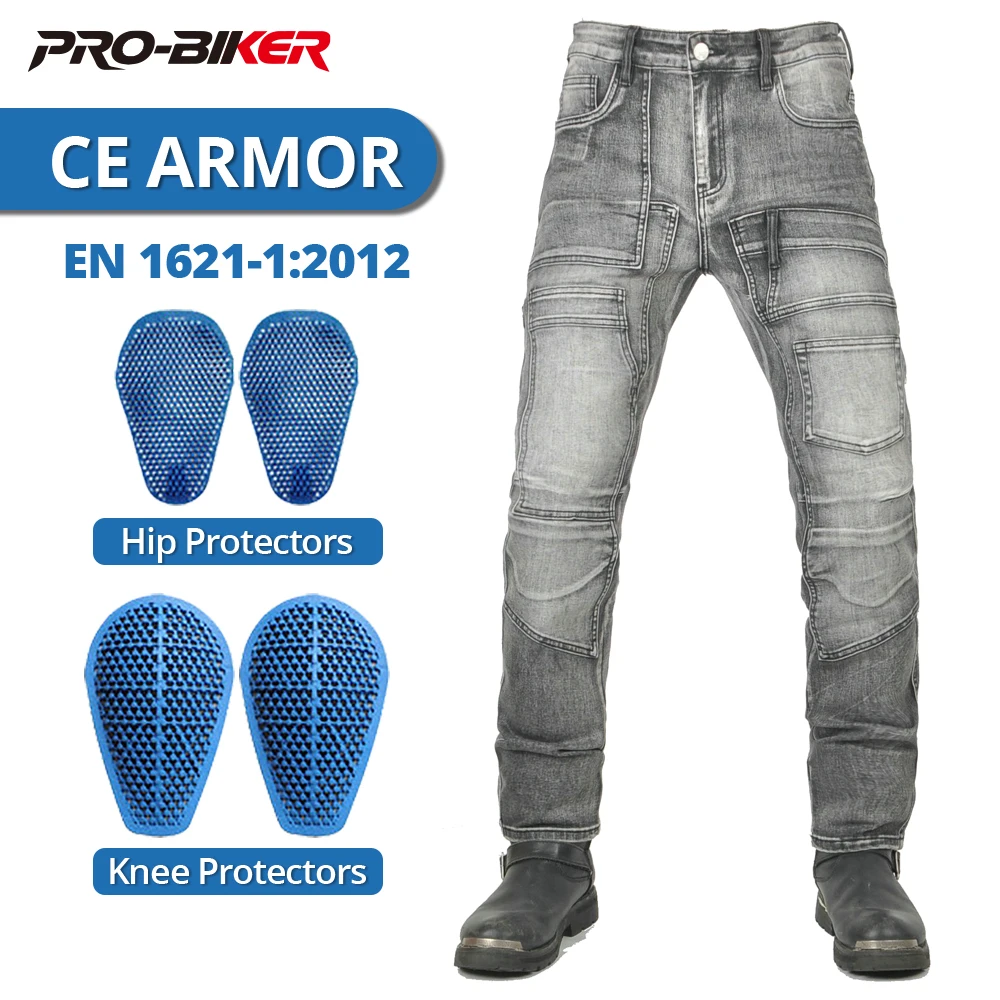 Four Seasons Motorcycle Riding Pants Wear-Resistant Anti-fall Motorbike Jeans Windproof Motocross Pants With CE Protective Gear
Four Seasons Motorcycle Riding Pants Wear-Resistant Anti-fall Motorbike Jeans Windproof Motocross Pants With CE Protective Gear