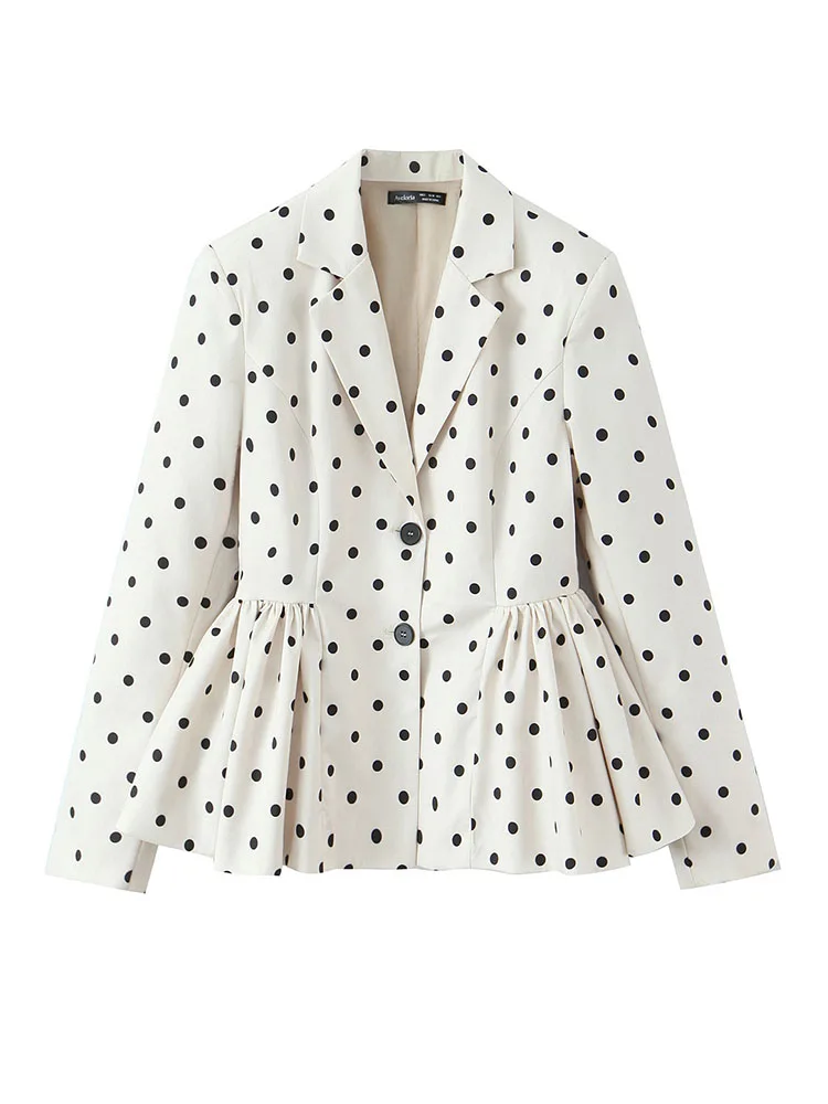 HH Women 2026 New Fashion Fluffy Bud Pleated Hem Polka Dots Blazer Female High Street Casual Single Breasted Long Sleeve Jacket
HH Women 2026 New Fashion Fluffy Bud Pleated Hem Polka Dots Blazer Female High Street Casual Single Breasted Long Sleeve Jacket