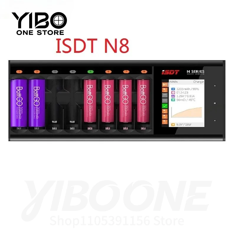 N8 (Type-C version) LCD Display Universal Battery Charger,8-Slot Speedy Smart Battery Fast Charger
N8 (Type-C version) LCD Display Universal Battery Charger,8-Slot Speedy Smart Battery Fast Charger