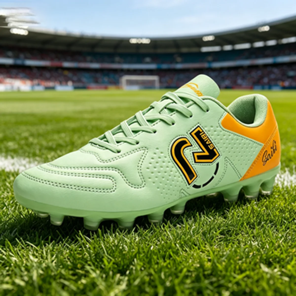 Low Profile Flexible AG FG Soccer boots Premium PU Upper Anti-slip Outsole Unisex Outdoor Grass Training Boots
Low Profile Flexible AG FG Soccer boots Premium PU Upper Anti-slip Outsole Unisex Outdoor Grass Training Boots