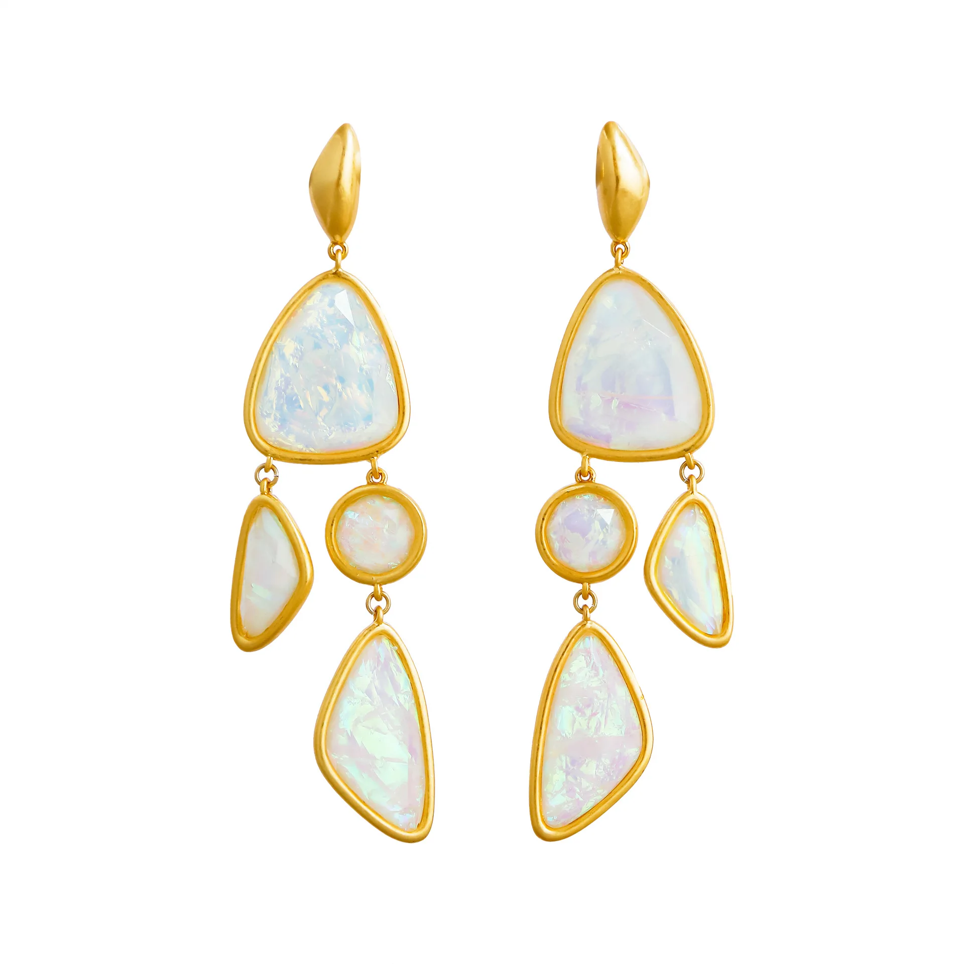 VKVVA Margot Vintage Gold-plate Statement Colorful Geometric Irregular Long Tassel Stud Earrings for Women Fashion Jewelry Gifts
VKVVA Margot Vintage Gold-plate Statement Colorful Geometric Irregular Long Tassel Stud Earrings for Women Fashion Jewelry Gifts
