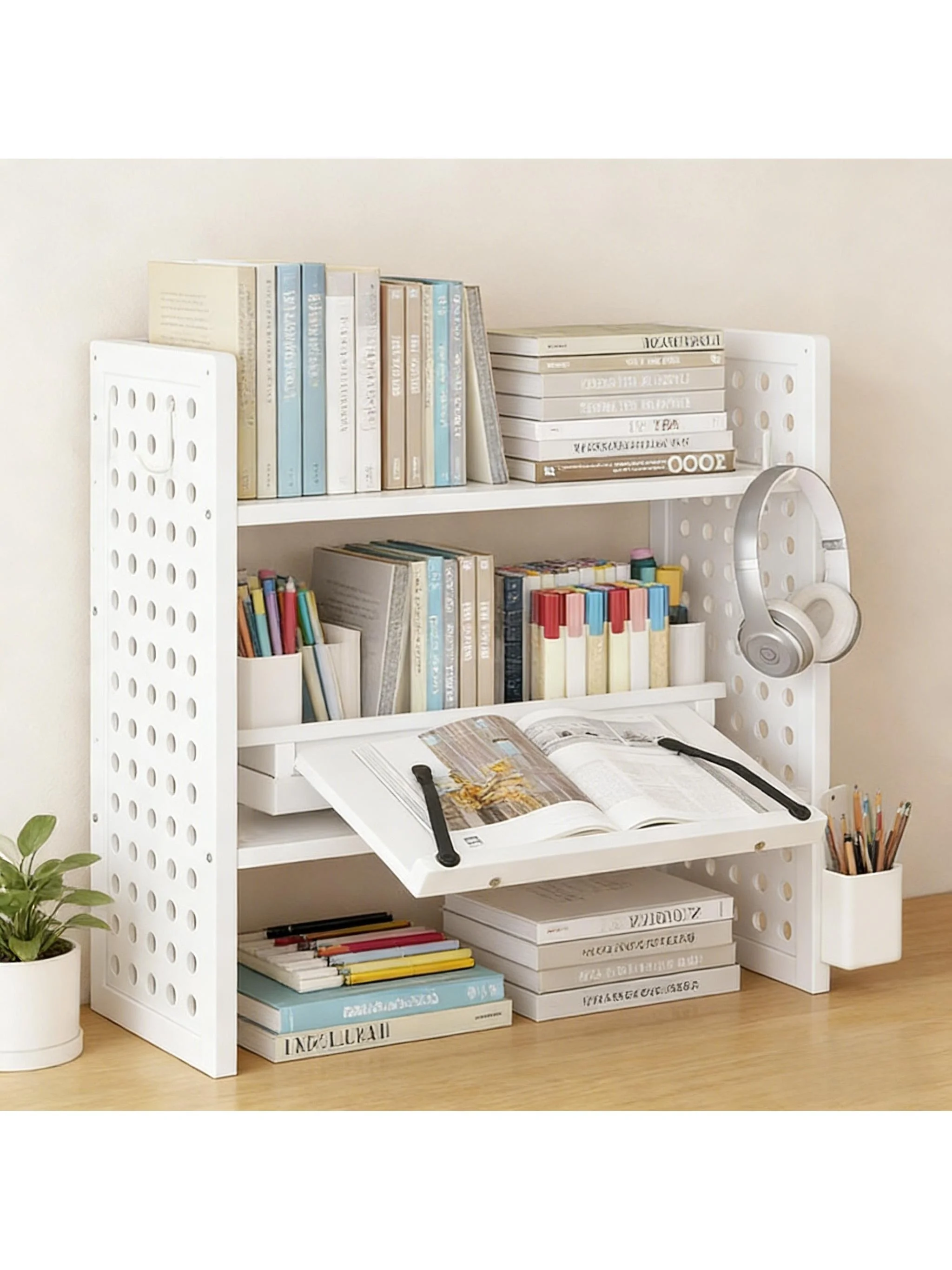 Adjustable Multi-layer Desktop Storage Rack Bamboo Office Desk Organizer Shelf Hole Board Student Workstation Arrangement
Adjustable Multi-layer Desktop Storage Rack Bamboo Office Desk Organizer Shelf Hole Board Student Workstation Arrangement
