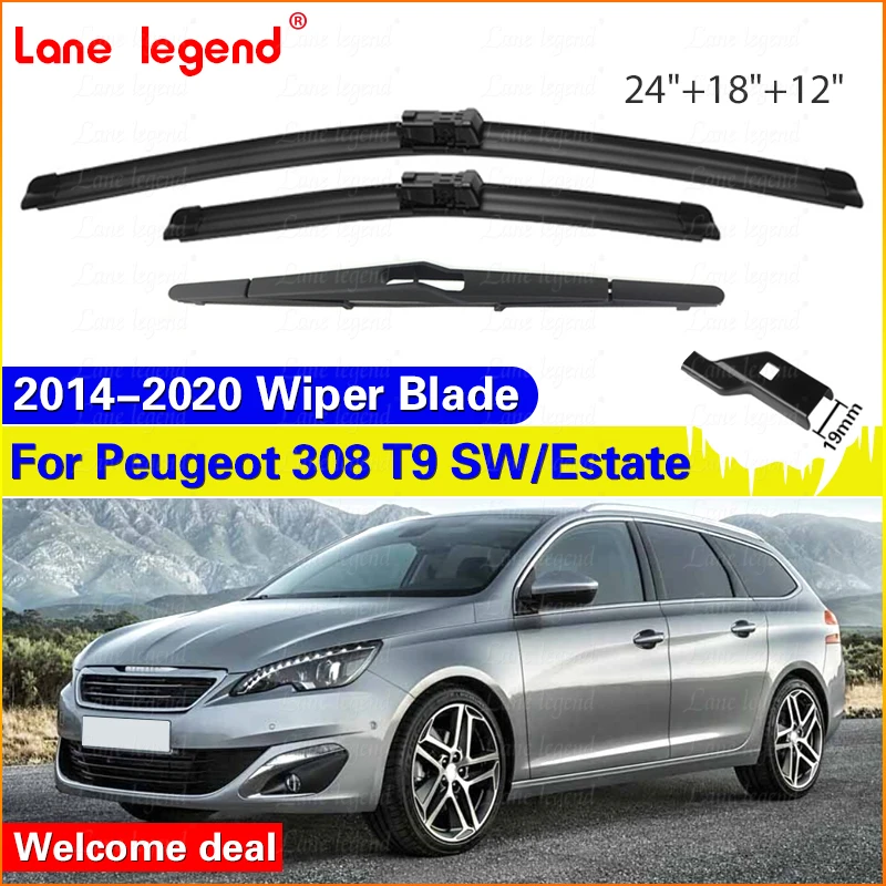 For Peugeot 308SW T9 308 Estate 2014-2020 Car Wiper Blades Front Rear Windshield Brushes Windscreen Window Accessories 24"18"12"
For Peugeot 308SW T9 308 Estate 2014-2020 Car Wiper Blades Front Rear Windshield Brushes Windscreen Window Accessories 24"18"12"
