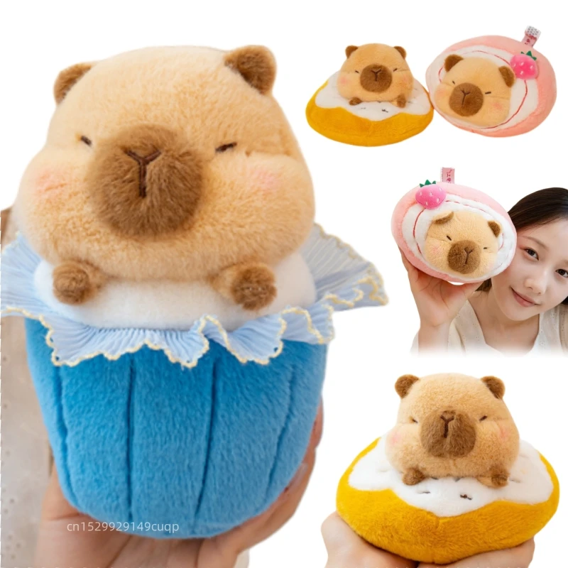 23cm Cartoon Dessert Capybara Plush Doll Doughnut Teacup Cake Swiss Roll Capybara Plush Toy Home Decoration Gift For Children
23cm Cartoon Dessert Capybara Plush Doll Doughnut Teacup Cake Swiss Roll Capybara Plush Toy Home Decoration Gift For Children
