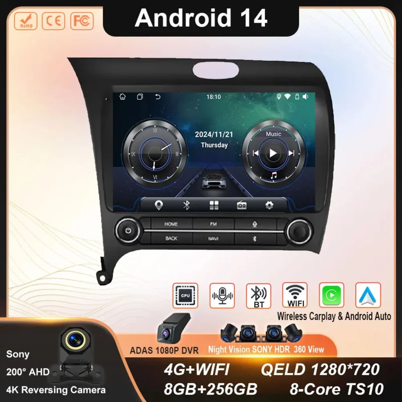Android Car For Kia Cerato 3 K3 Forte 2013 2014 2015 2016 2017 2018 Car Auto Radio Multimedia Player Navigation GPS WIFI NO 2DIN
Android Car For Kia Cerato 3 K3 Forte 2013 2014 2015 2016 2017 2018 Car Auto Radio Multimedia Player Navigation GPS WIFI NO 2DIN
