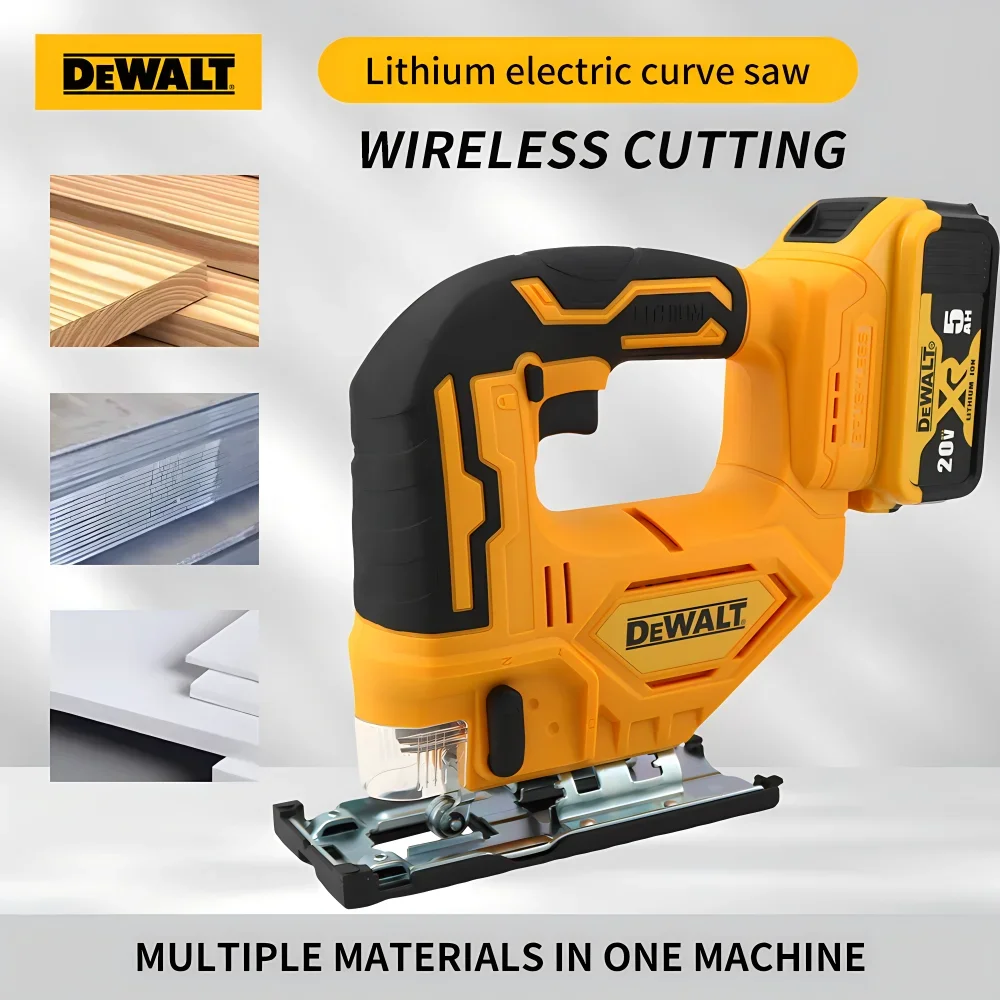 Dewalt 2700RPM Brushless Curve Saw Portable 2700RPM Adjustable Woodworking Power Tool for 20V Battery Cordless Electric Jig Saw
Dewalt 2700RPM Brushless Curve Saw Portable 2700RPM Adjustable Woodworking Power Tool for 20V Battery Cordless Electric Jig Saw