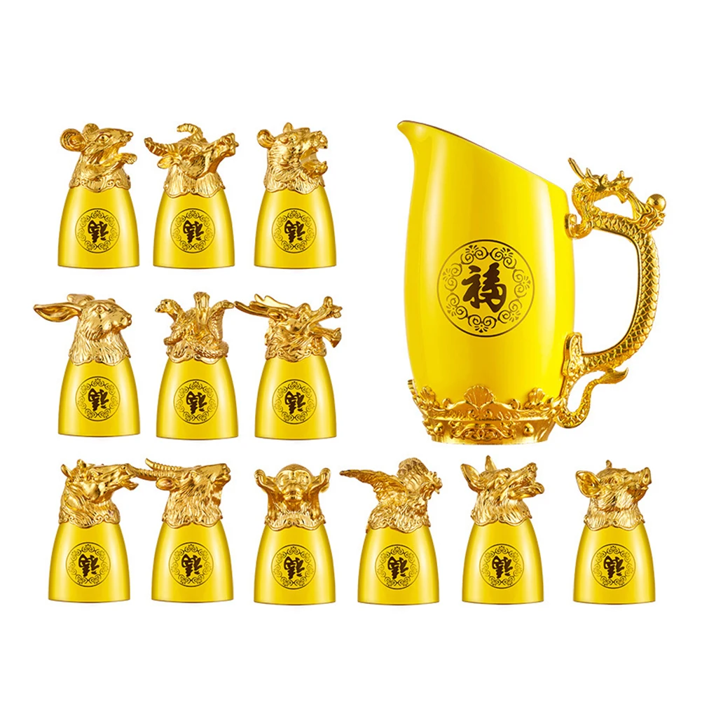 1 комплект, керамическая чашка для вина с китайским зодиаком, комплект керамических чашек для вина, желтое золото, диспенсер для белого вина, украшение для домашнего бара, элегантное
1 комплект, керамическая чашка для вина с китайским зодиаком, комплект керамических чашек для вина, желтое золото, диспенсер для белого вина, украшение для домашнего бара, элегантное