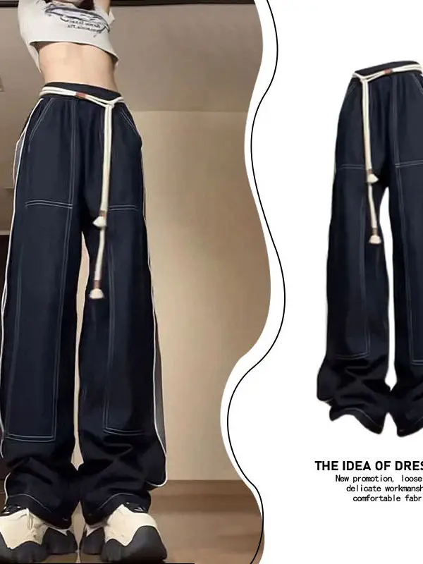 plus Size 300 Pou American Retro Work Pants Women Loose Slim Straight Leg Wide Leg Pants Casual High Waist Summer Jeans
plus Size 300 Pou American Retro Work Pants Women Loose Slim Straight Leg Wide Leg Pants Casual High Waist Summer Jeans