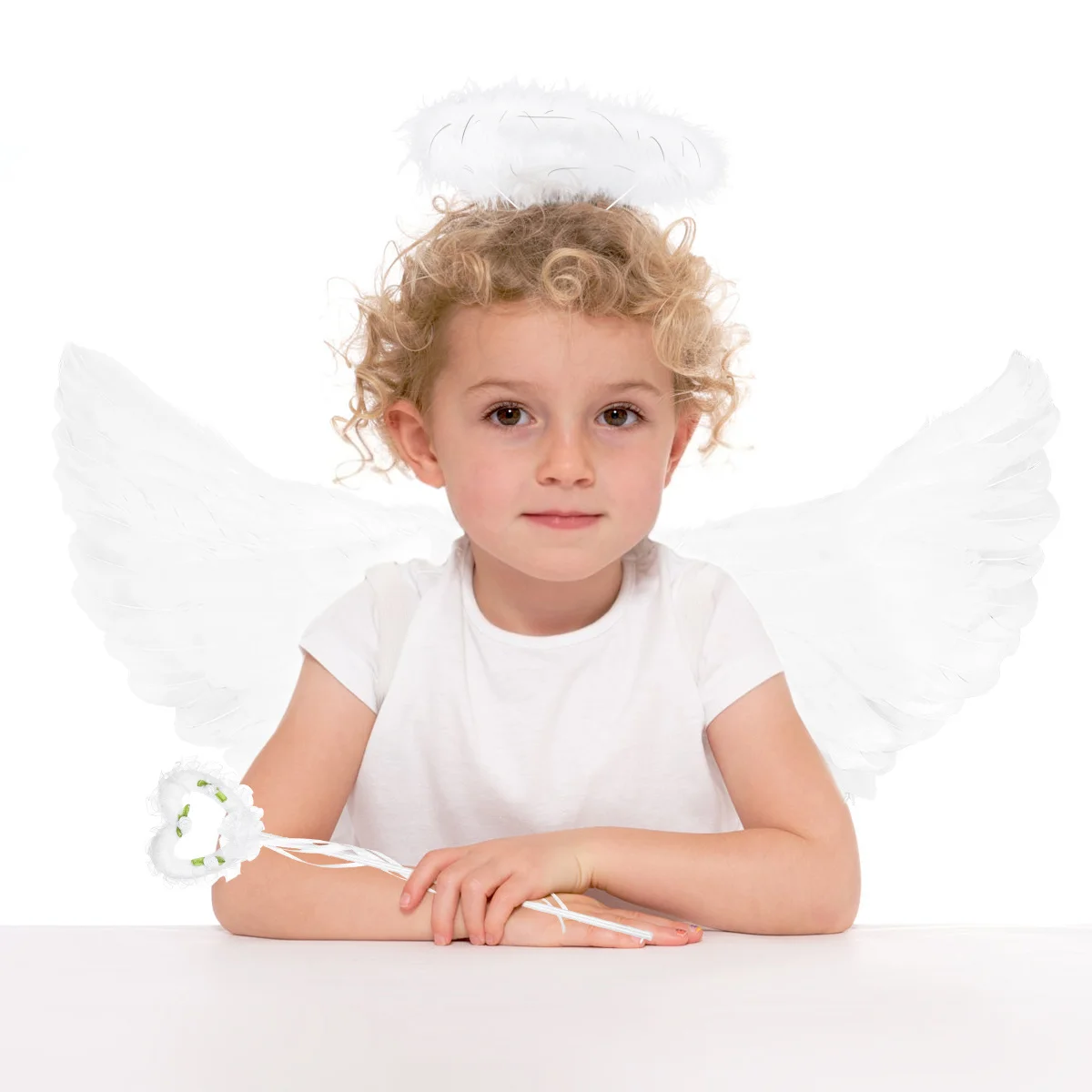 3Pcs Angel Costume Wing Hair Fairy Wand Set Comfortable Soft Material for Performance Party Angel Costume
3Pcs Angel Costume Wing Hair Fairy Wand Set Comfortable Soft Material for Performance Party Angel Costume