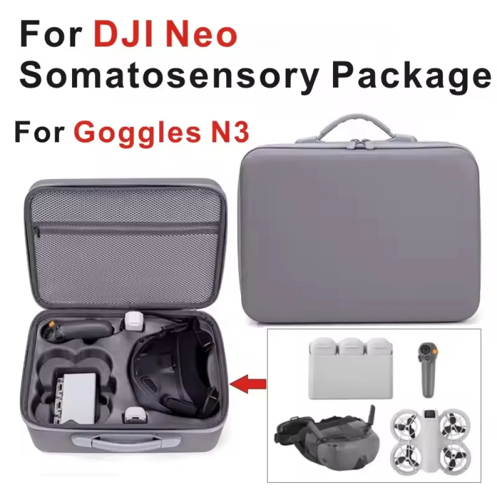 Storage Bag For DJI Neo Motion Fly More Combo Travel Box For DJI NEO Goggles N3/RC Motion 3 Carrying Case Drone Accessories
Storage Bag For DJI Neo Motion Fly More Combo Travel Box For DJI NEO Goggles N3/RC Motion 3 Carrying Case Drone Accessories