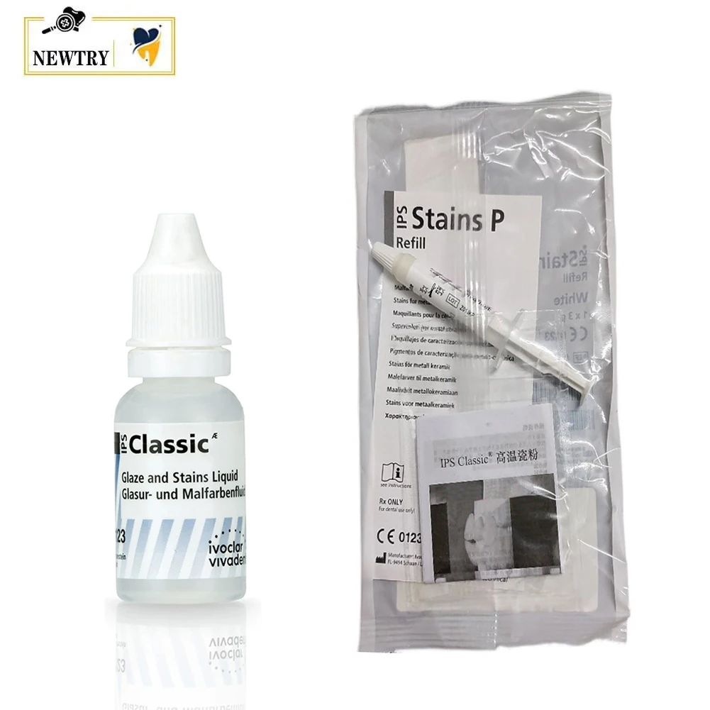 Ivoclar Vivadent Porcelain Restoration Glazing Liquid & Paste Syringe Dental Ceramic Glaze Stain Materials Temperature 910-920°C
Ivoclar Vivadent Porcelain Restoration Glazing Liquid & Paste Syringe Dental Ceramic Glaze Stain Materials Temperature 910-920°C