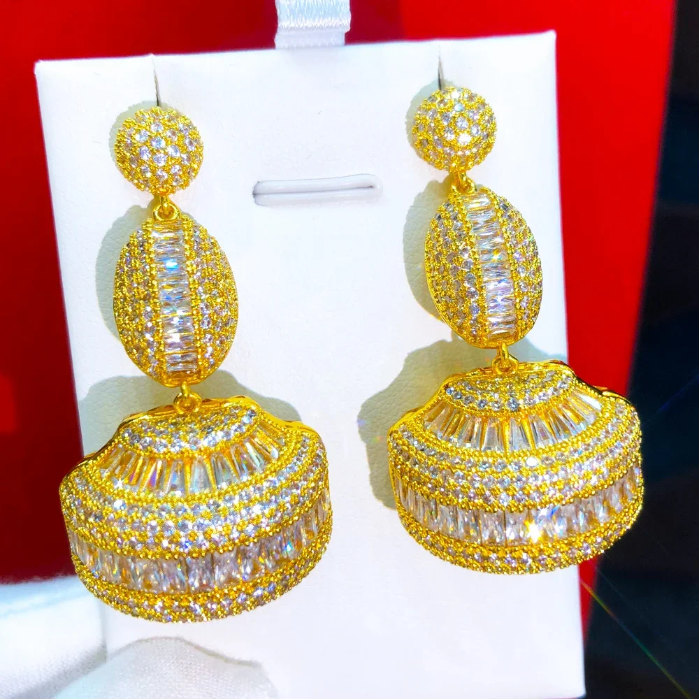 Jimbora New Vintage Ball Gold Earrings For Women Bridal Wedding Girl Daily Surper Jewelry High Quality Scalloped Ginkgo Biloba
Jimbora New Vintage Ball Gold Earrings For Women Bridal Wedding Girl Daily Surper Jewelry High Quality Scalloped Ginkgo Biloba