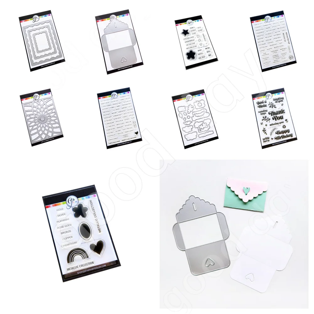 Party Colours Floral Decorations with Sentiments Metal Cutting Dies and Stamps for DIY Holiday Gift Greeting Card Decorations
Party Colours Floral Decorations with Sentiments Metal Cutting Dies and Stamps for DIY Holiday Gift Greeting Card Decorations