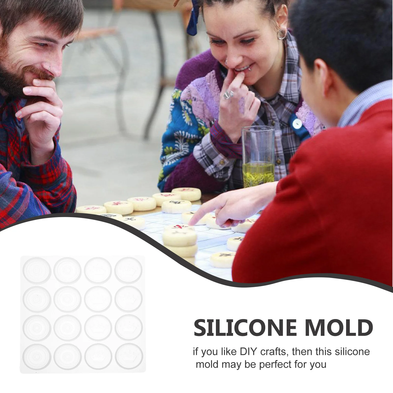 Chess Mould Silicone Diy Mold For Crystal Epoxy Resin Crafts Non-Stick Easy Release Tool Handmade Jewelry Making Accessory
Chess Mould Silicone Diy Mold For Crystal Epoxy Resin Crafts Non-Stick Easy Release Tool Handmade Jewelry Making Accessory