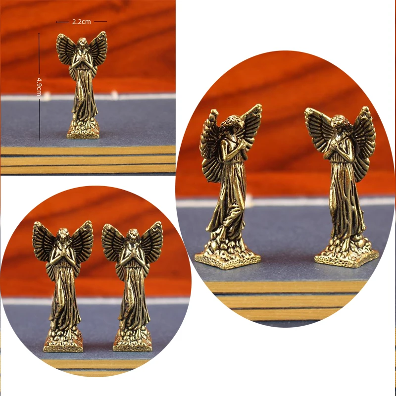 Retro Brass Angel Statue - Vintage Copper Prayer Figurine, Small Angel Ornaments for Home Decor, Shelf & Tabletop Display
Retro Brass Angel Statue - Vintage Copper Prayer Figurine, Small Angel Ornaments for Home Decor, Shelf & Tabletop Display