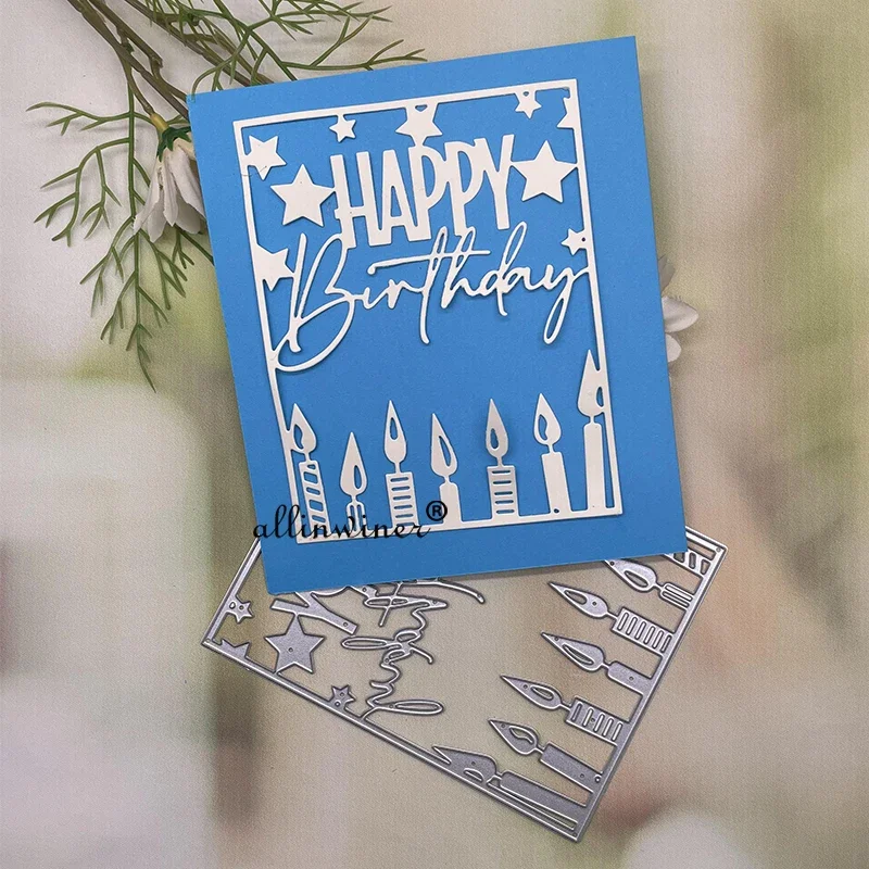 Birthday candle frame Metal Cutting Dies Stencils For DIY Scrapbooking Decorative Embossing Handcraft Die Cutting Template
Birthday candle frame Metal Cutting Dies Stencils For DIY Scrapbooking Decorative Embossing Handcraft Die Cutting Template