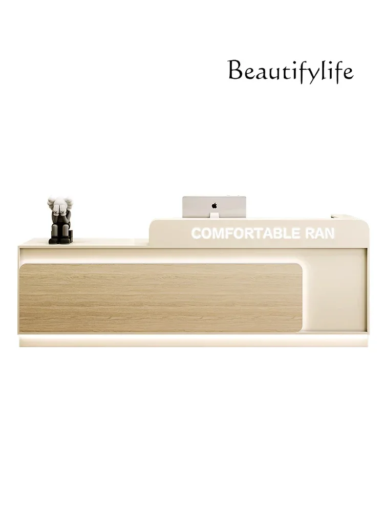 Modern Minimalist Company Paint Reception Desk Beauty Salon Clothing Store Bar Cashier Counterescritorio de oficina
Modern Minimalist Company Paint Reception Desk Beauty Salon Clothing Store Bar Cashier Counterescritorio de oficina