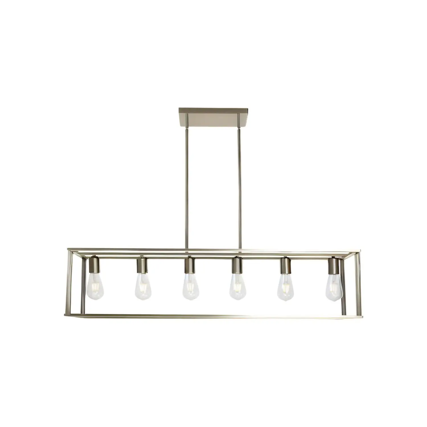 6 Light Rectangle Chandelier Contemporary Farmhouse Linear Pendant Lighting Brushed Nickel Industrial Vintage Kitchen Island Met
6 Light Rectangle Chandelier Contemporary Farmhouse Linear Pendant Lighting Brushed Nickel Industrial Vintage Kitchen Island Met
