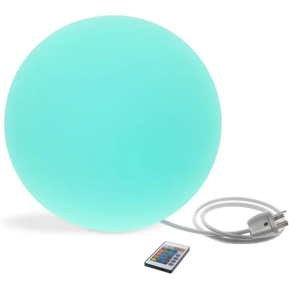 ern Home Color-Changing LED Glow Ball - 16-Color Remote-Controlled Light Sphere w/Power Cord – Indoor/Outdoor Ambient Mood Light
ern Home Color-Changing LED Glow Ball - 16-Color Remote-Controlled Light Sphere w/Power Cord – Indoor/Outdoor Ambient Mood Light