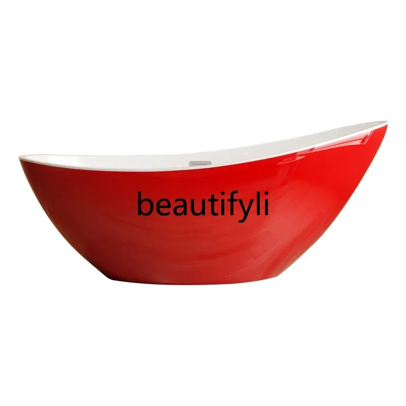 QNordic simple independent crescent bathtub family adult hotel B & B personalized acrylic color bathtub
QNordic simple independent crescent bathtub family adult hotel B & B personalized acrylic color bathtub