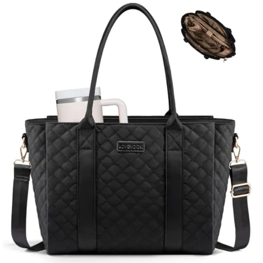 LOVEVOOK Teacher Tote Bag for Women, Quilted Work Tote Nurse Laptop Bag, Large Computer Shoulder Bags with Zipper for Travel
LOVEVOOK Teacher Tote Bag for Women, Quilted Work Tote Nurse Laptop Bag, Large Computer Shoulder Bags with Zipper for Travel