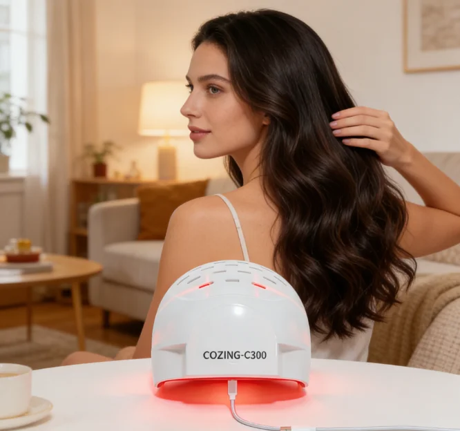 Regrow Thinning Hair COZING-C300 Laser System 6750mW Type-C Powered 58.2mW/cm² Power Density Scalp Therapy
Regrow Thinning Hair COZING-C300 Laser System 6750mW Type-C Powered 58.2mW/cm² Power Density Scalp Therapy
