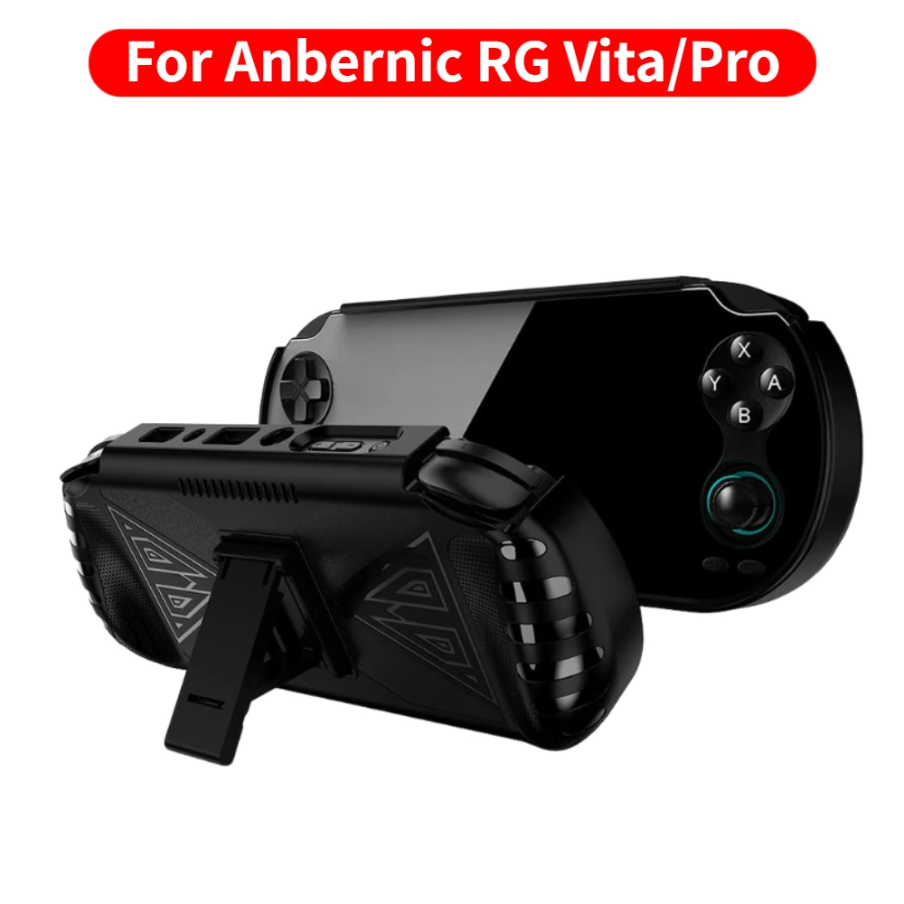 Case For Anbernic RG Vita/Pro TPU Protective Cover Ergonomic Design With Holder Anti-Drop Game Console Protector Skin Case
Case For Anbernic RG Vita/Pro TPU Protective Cover Ergonomic Design With Holder Anti-Drop Game Console Protector Skin Case