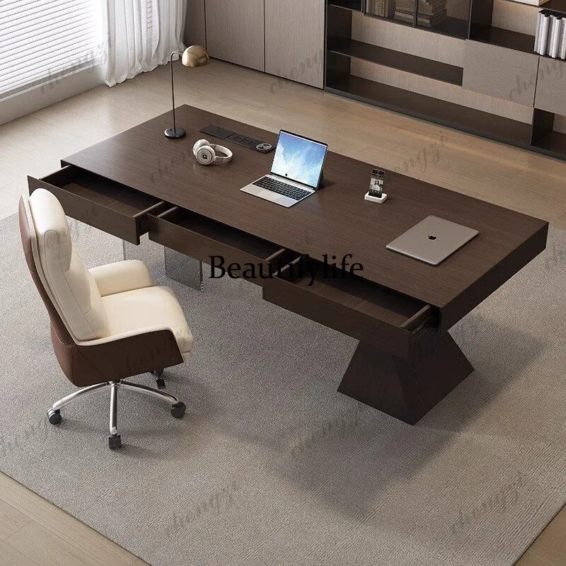Italian minimalist desk household living room solid wood desk rectangular study computer desk
Italian minimalist desk household living room solid wood desk rectangular study computer desk