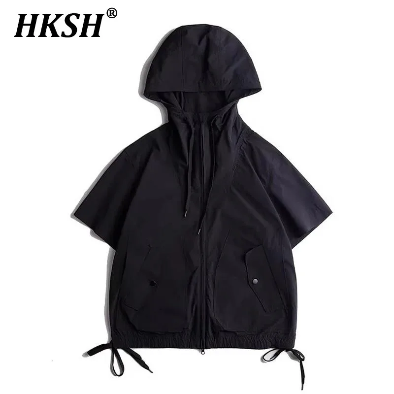 HKSH Summer New Men Women Tide Streetwear Short Sleeved Jacket Windbreaker Hooded Loose Functional Coats Hip Hop Dark Top HK5318
HKSH Summer New Men Women Tide Streetwear Short Sleeved Jacket Windbreaker Hooded Loose Functional Coats Hip Hop Dark Top HK5318