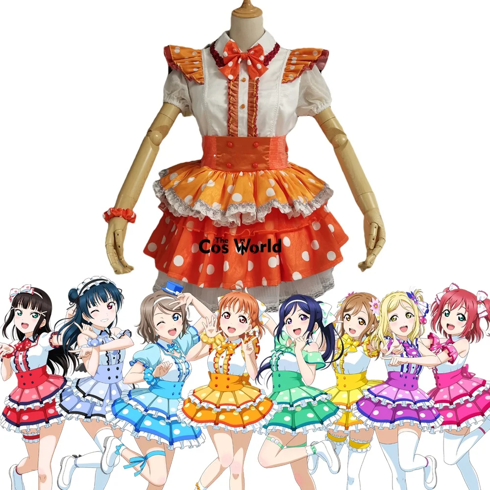 Love Live Sunshine Aqours Omoi yo Hitotsu Ni Nare Takami Chika Ohara Mari Kurosawa Ruby Outfits Anime Customize Cosplay Costumes
Love Live Sunshine Aqours Omoi yo Hitotsu Ni Nare Takami Chika Ohara Mari Kurosawa Ruby Outfits Anime Customize Cosplay Costumes