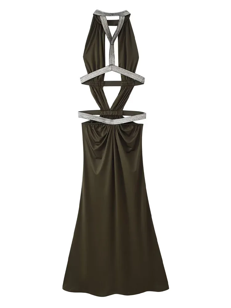 HH Trendy Women's Summer Versatile Hollow Out Quality Slim Sexy Dress Female Temperament Sexy Backless Evening Gown Long Dress
HH Trendy Women's Summer Versatile Hollow Out Quality Slim Sexy Dress Female Temperament Sexy Backless Evening Gown Long Dress