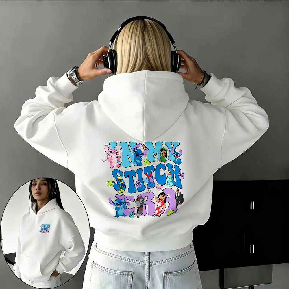 Толстовка с принтом Disney Autumn/Winter Star Baby MY STITCH Era из 100% чистого хлопка для мужчин и женщин, уличная повседневная мода, теплый топ
Толстовка с принтом Disney Autumn/Winter Star Baby MY STITCH Era из 100% чистого хлопка для мужчин и женщин, уличная повседневная мода, теплый топ