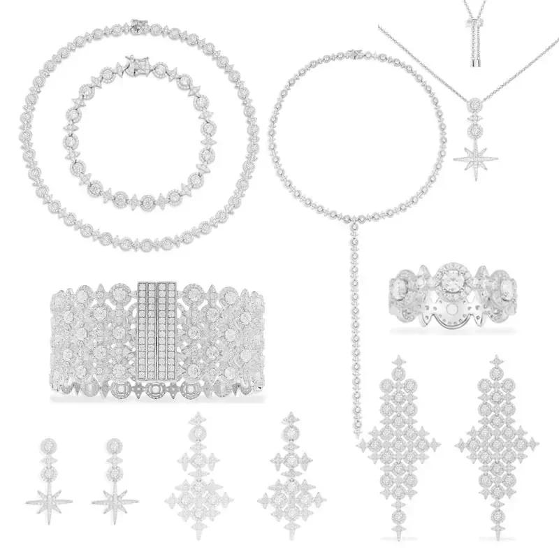 Komm S925 Sterling Silver Circle Stars Ring Earrings Bracelet Necklace Luxury Fashion Women Charm Banquet Classic Trend Jewelry
Komm S925 Sterling Silver Circle Stars Ring Earrings Bracelet Necklace Luxury Fashion Women Charm Banquet Classic Trend Jewelry