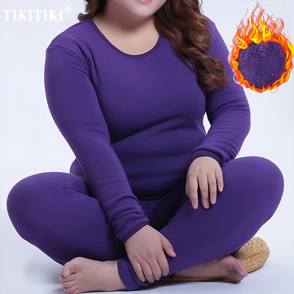 Термобелье больших размеров для женщин, теплые джинсы с флисовой подкладкой, базовый слой, пижамный топ и низ, комплекты для холодной погоды
Термобелье больших размеров для женщин, теплые джинсы с флисовой подкладкой, базовый слой, пижамный топ и низ, комплекты для холодной погоды