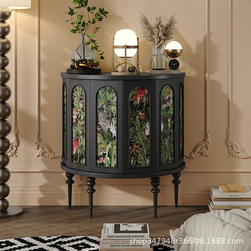 French entrance table modern simple ultra-narrow entrance corridor cabinet living room wall solid wood decorative cabinet 
French entrance table modern simple ultra-narrow entrance corridor cabinet living room wall solid wood decorative cabinet