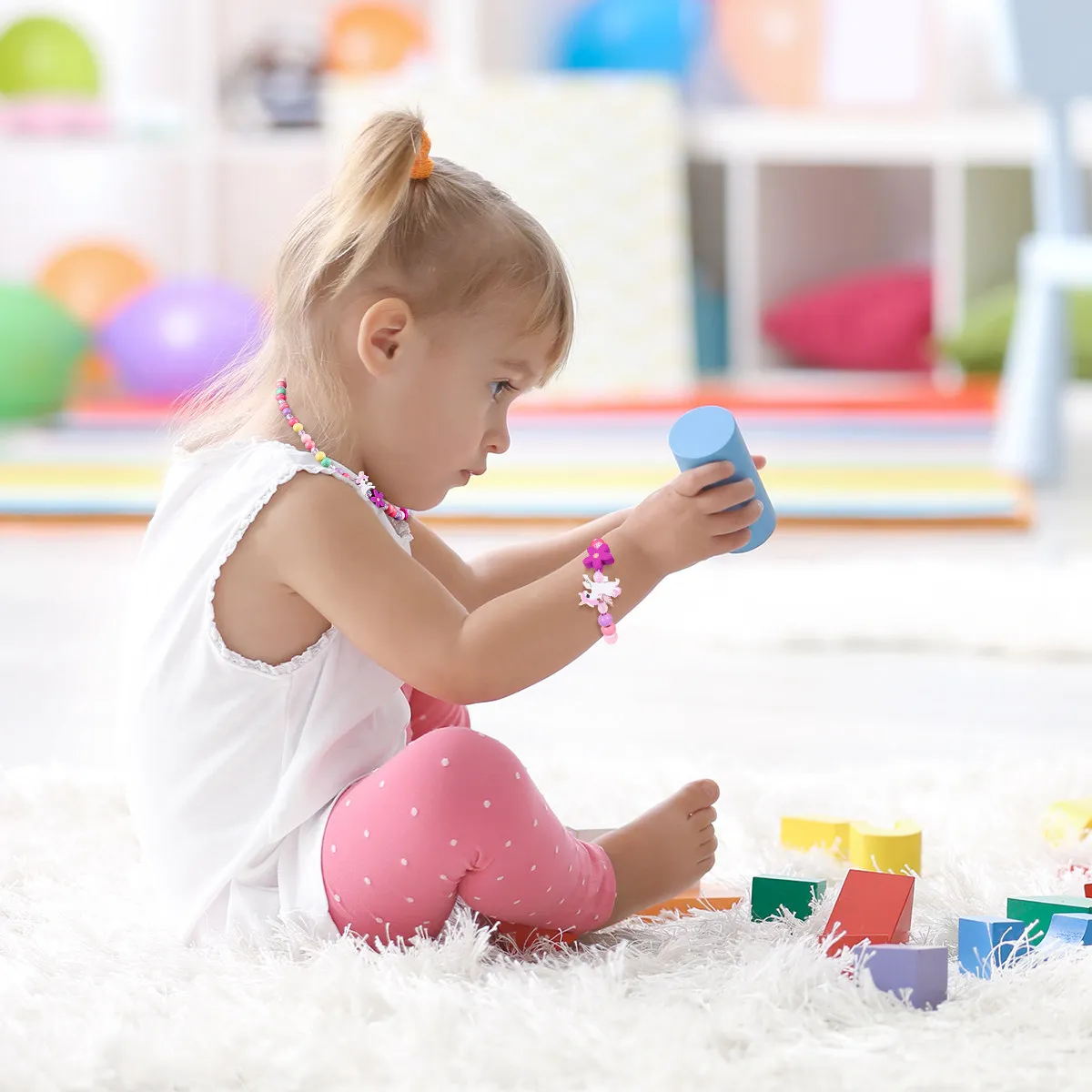 Wooden Colorful Unicorn Beads Necklace and Bracelet Set for Girls Toddlers Kids Perfect Christmas Birthday Party Gift Jewelry
Wooden Colorful Unicorn Beads Necklace and Bracelet Set for Girls Toddlers Kids Perfect Christmas Birthday Party Gift Jewelry