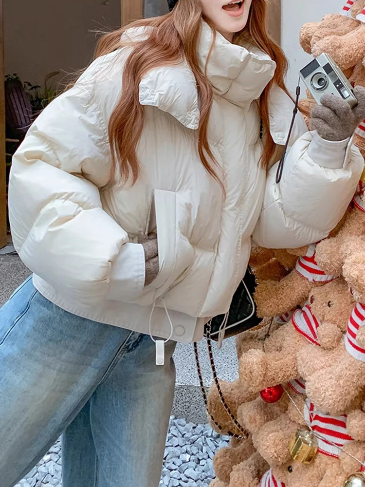 Ele Soft Sle Dstring Waist Cotton Jaet Women's ort Outerwear Loose Fit Street Sle Winter Puffy Coat
Ele Soft Sle Dstring Waist Cotton Jaet Women's ort Outerwear Loose Fit Street Sle Winter Puffy Coat