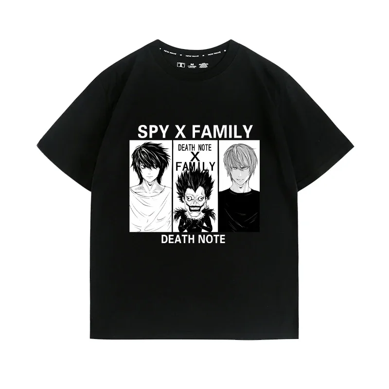 Japanese anime Death Note pattern printed summer T-shirt Fashion trend Loose casual 100% cotton round neck short sleeve T-shirt
Japanese anime Death Note pattern printed summer T-shirt Fashion trend Loose casual 100% cotton round neck short sleeve T-shirt