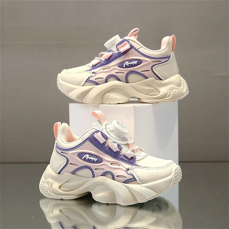 Осенние модные кроссовки из искусственной кожи для девочек, розовые мягкие нескользящие дизайнерские детские спортивные туфли, роскошная школьная детская повседневная обувь для бега
Осенние модные кроссовки из искусственной кожи для девочек, розовые мягкие нескользящие дизайнерские детские спортивные туфли, роскошная школьная детская повседневная обувь для бега