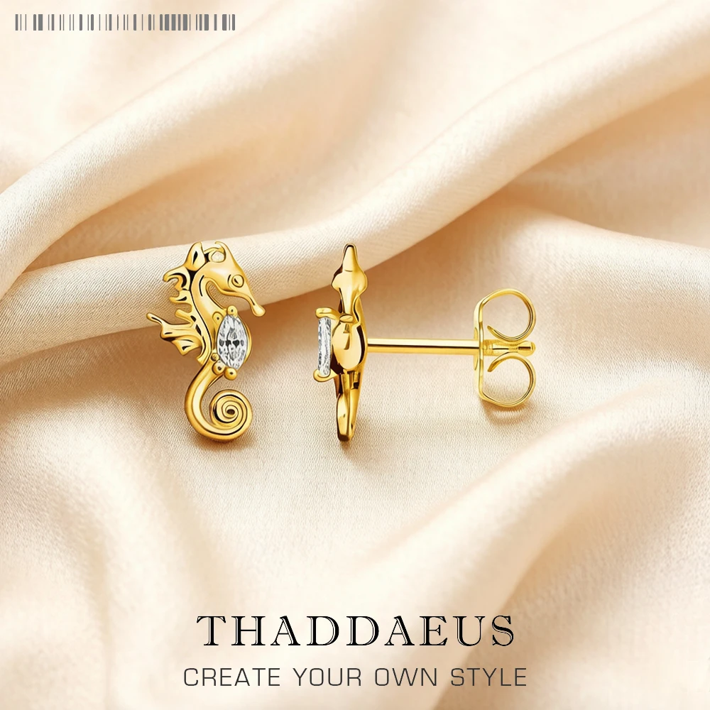 Ear Stud Seahorse Fine Jewerly For Women Trendy Romantic Gift In 925 Sterling Silver
Ear Stud Seahorse Fine Jewerly For Women Trendy Romantic Gift In 925 Sterling Silver