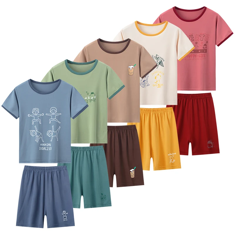 2-Piece Children's Interesting Printed Household Clothing Suit Boy Comfortable Joker Shorts Girl Sweet And Lovely Soft T-shirt
2-Piece Children's Interesting Printed Household Clothing Suit Boy Comfortable Joker Shorts Girl Sweet And Lovely Soft T-shirt