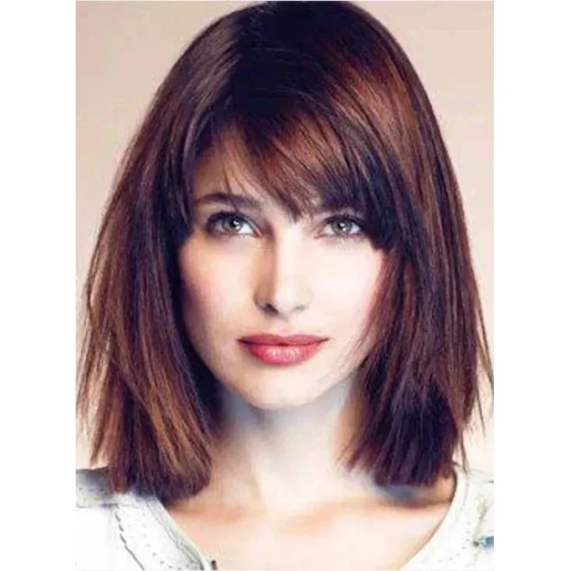 New Fashion Women's Hairstyle Short Brown Straight Wigs 12 Inch
New Fashion Women's Hairstyle Short Brown Straight Wigs 12 Inch