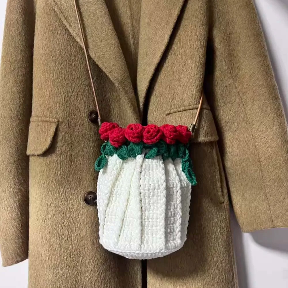 Creative Bucket Pouch Material Kit Unfinished Soft Crocheted Bouquet Handbag Handmade Woven Craft Large Capacity
Creative Bucket Pouch Material Kit Unfinished Soft Crocheted Bouquet Handbag Handmade Woven Craft Large Capacity