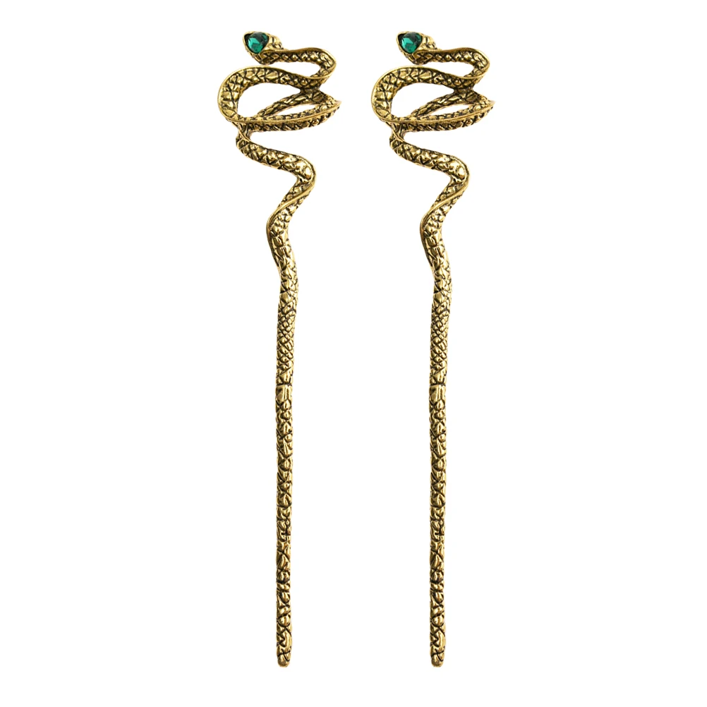 2Pcs Snake Shape Hair Sticks Zinc Alloy Durable Women Accessories For Buns Hairstyle Cosplay hair fork girl hair accessories
2Pcs Snake Shape Hair Sticks Zinc Alloy Durable Women Accessories For Buns Hairstyle Cosplay hair fork girl hair accessories