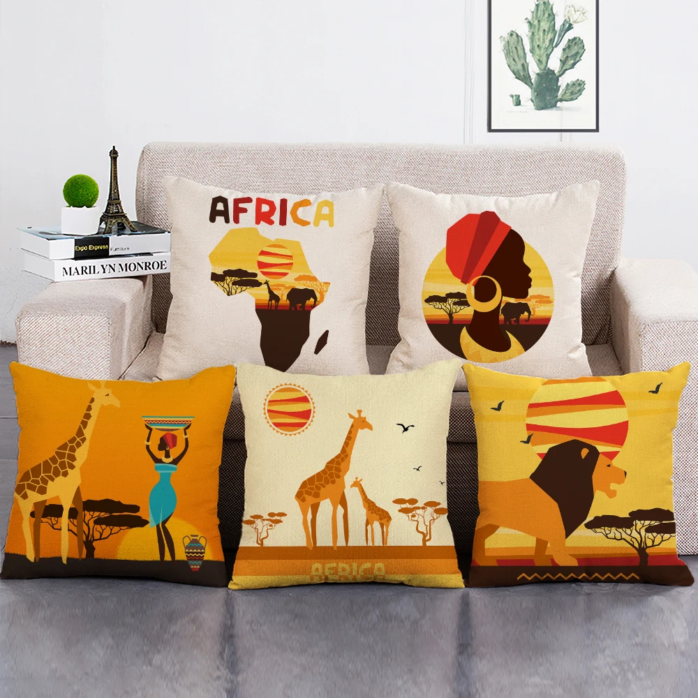 African Decorative Cushions Cover African Art Home Decor Living Room Sofa Throw Pillow Case Pillowcase
African Decorative Cushions Cover African Art Home Decor Living Room Sofa Throw Pillow Case Pillowcase