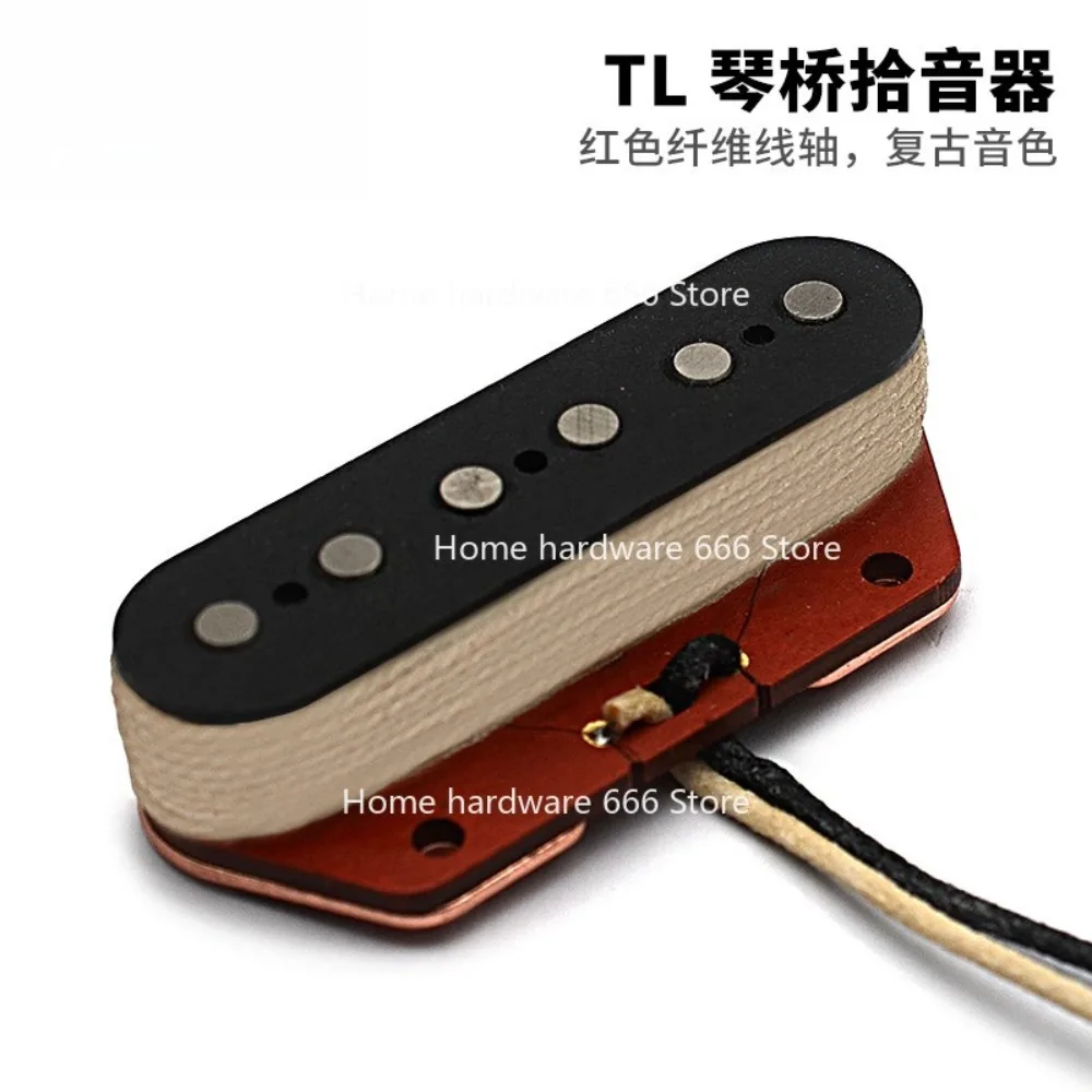 Guitar Pickup Alnico 5 TL Bridge Pickup with Red Fiber Coil Skeleton 6.5K
Guitar Pickup Alnico 5 TL Bridge Pickup with Red Fiber Coil Skeleton 6.5K