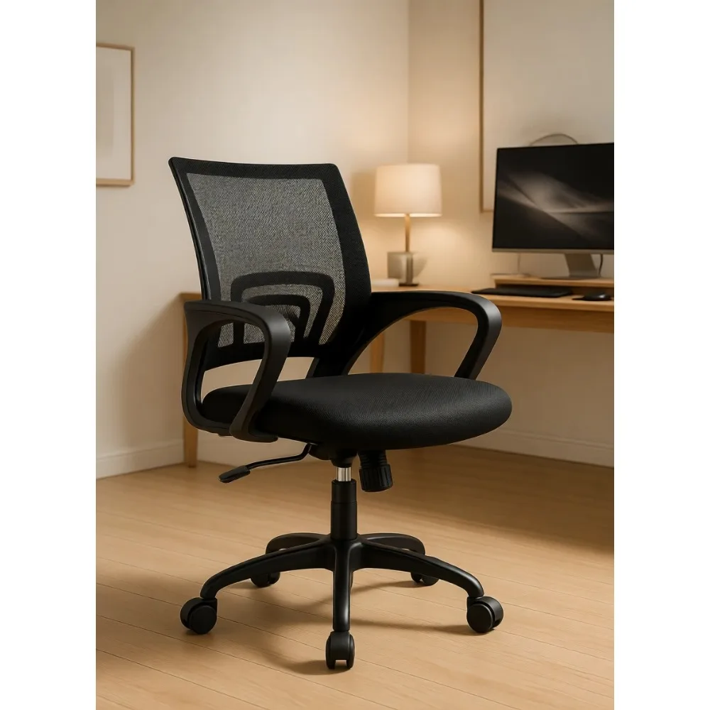 Ergonomic Mesh Desk Chair with Lumbar Support Adjustable Swivel Rolling Stool for Back Pain Black
Ergonomic Mesh Desk Chair with Lumbar Support Adjustable Swivel Rolling Stool for Back Pain Black