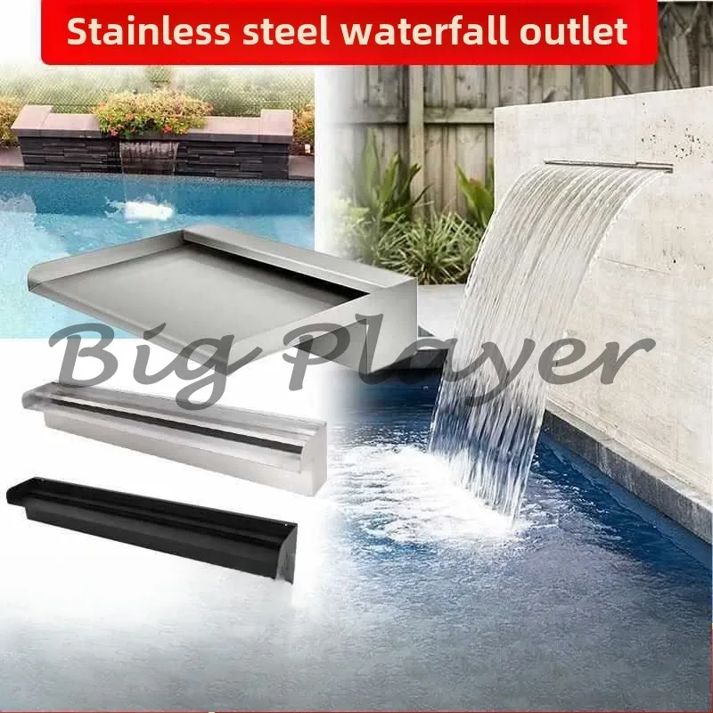 Garden Waterfall Stainless Steel Waterfall Water Outlet Water Feature Wall Flow Sink Water Curtain Wall Pool Outlet
Garden Waterfall Stainless Steel Waterfall Water Outlet Water Feature Wall Flow Sink Water Curtain Wall Pool Outlet